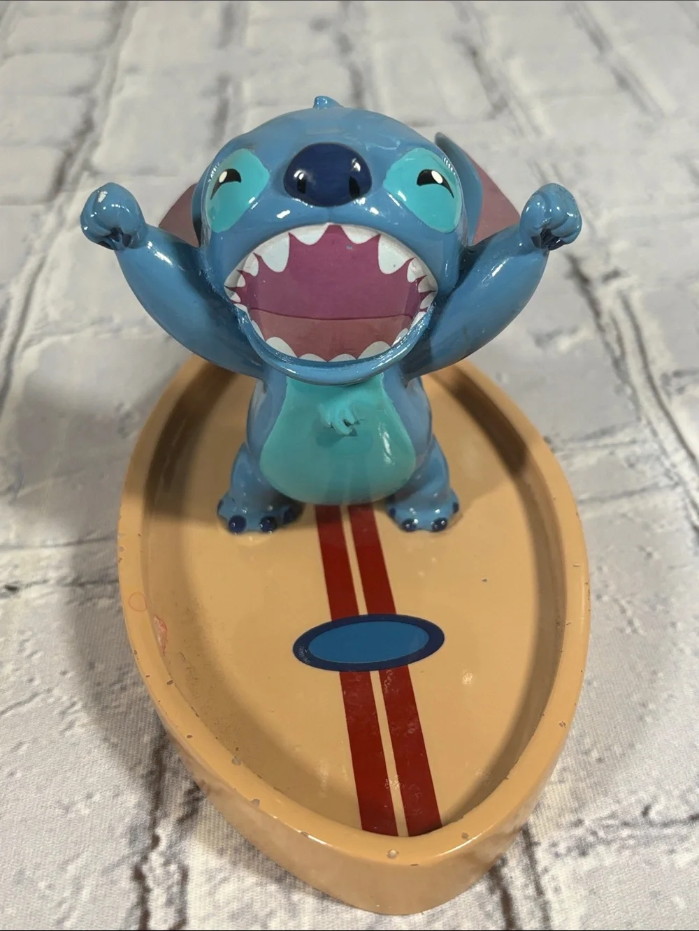 Disney Lilo & Stitch Surfing Statue Trinket Tray